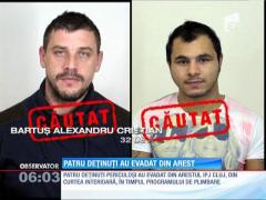 Trei EVADAȚI au fost găsiți de poliție