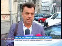 Adrian Enache, faţă-n faţă cu agresorul fiicei