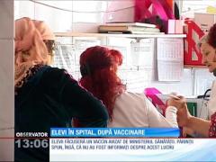 Elevi în spital, după vaccinare