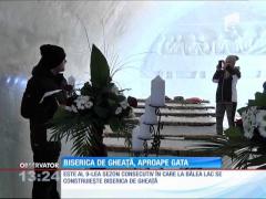 Biserica de Gheaţă de la Bâlea Lac, aproape gata