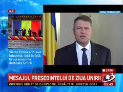 Video! Mesajul preşedintelui Iohannis de Ziua Unirii!