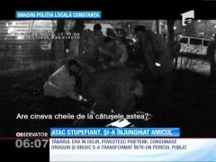 Atac stupefiant. Un tânăr și-a înjunghiat amicul