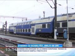 Studenți cu dizabilităţi, umiliți de CFR