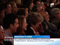 Florin Piersic și-a aniversat ziua de naștere pe scenă