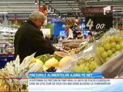 Preţurile alimentelor ajung pe net