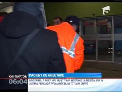 Un bărbat care cântăreşte 180 de kilograme, transportat la Spitalul Judeţean din Timişoara