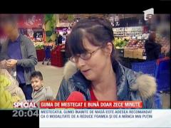Gumă de mestecat e bună doar zece minute