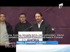 "Marşul schimbării" la Madrid