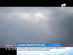 Un român a sfidat moartea pe placă