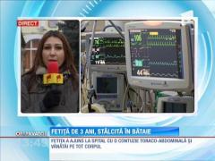 Inuman! O fetiţă de 3 ani a fost bătută cu bestialitate