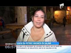 Copiii îşi petrec vacanţa în Salina Praid