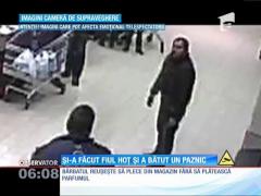 S-a folosit de fiul său de numai doi ani să fure un parfum dintr-un supermarket