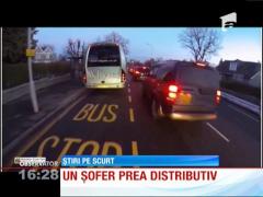 Un șofer prea... distributiv