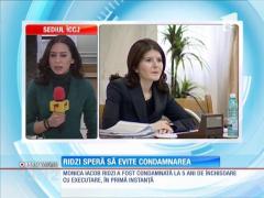 Monica Iacob Ridzi speră să evite condamnarea