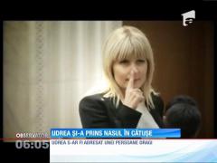 Update / Elena Udrea a zâmbit şi a dus iar mâna către nas!