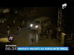 Proteste violente ale kurzilor în Turcia