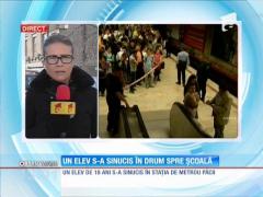 Accident la metrou, staţia Păcii! Un tânăr de 19 ani s-a sinucis