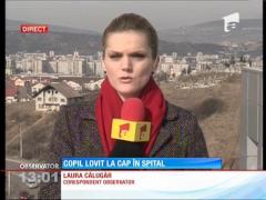 Copil lovit la cap în spital