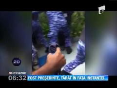 Fostul preşedinte al Insulelor Maldive, Mohamed Nasheed, a fost târât de poliţişti în clădirea tribunalului