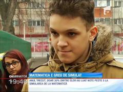 Matematica de clasa a 8-a, greu de simulat
