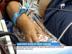 Asistentă ucisă de gripa porcină