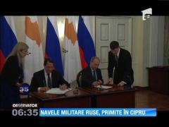 Navele militare ruse, primite în Cipru