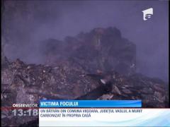 A murit după ce un incendiu violent i-a cuprins locuinţa