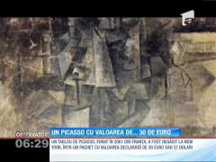 Un tablou de Pablo Picasso, furat din Franţa, a ajuns la New York într-un colet cu valoarea declarată de 30 de euro