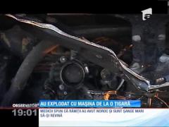 Au ars în maşina care îi ducea la vânătoare!