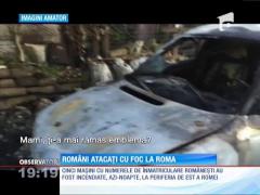 Cinci mașini cu numere românești, incendiate la Roma