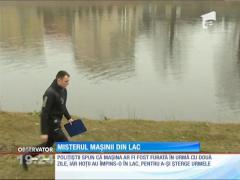Maşină căzută într-un lac de lângă Bucureşti! Se caută posibile victime