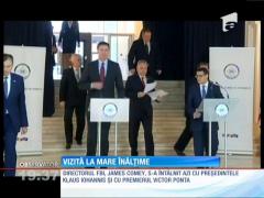 Directorul FBI, vizită fulger la Bucureşti.