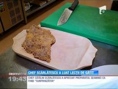Chef Cătălin Scărlătescu a luat lecții de gătit de la Geanina Ilieș