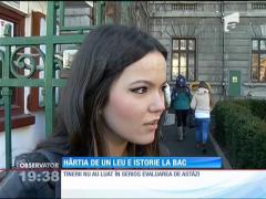 Elevii care au susținut simularea de la BAC, puși în dificultate de bancnota de un leu