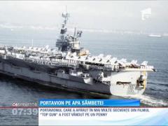 Portavionul pe care s-au filmat secvenţe din "Top Gun", vândut la fiare vechi pentru un penny