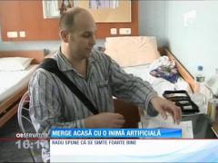 Merge acasă cu o inima artificială