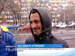 BAC simulat cu prezența