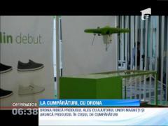 La cumpărături, cu drona