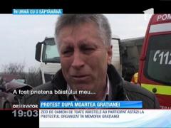 Arad: Zeci de oameni revoltaţi au protestat pentru Graţiana