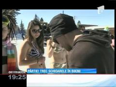 Miss bikini pe pârtie