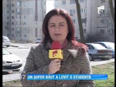 Un șofer băut a lovit o studentă