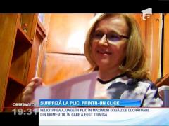 Surpriză la plic, printr-un click