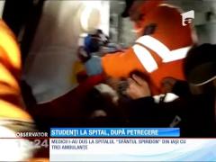 Trei tineri din Iaşi au ajuns la spital, direct de la o petrecere ţinută în cămin