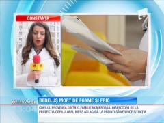 Un bebeluş de o lună şi jumătate a murit de foame şi frig