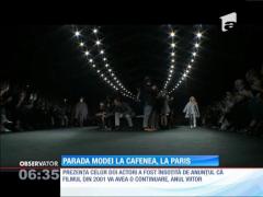 Parada modei la cafenea, la Paris