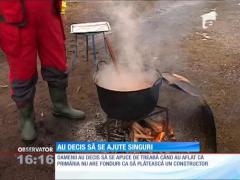 Localnici din comuna Băbana își înalţă singuri un dispensar