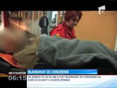 Un bărbat de 56 de ani a fost înjunghiat de concubină