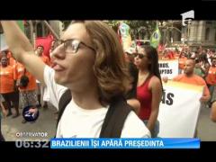 Brazilienii își apără președinta acuzată de corupție