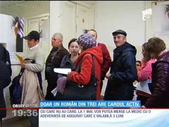 Doar un român din trei are cardul activ