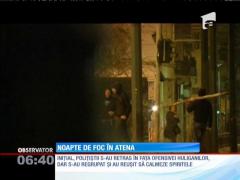S-au dat lupte grele aseară în inima Atenei!